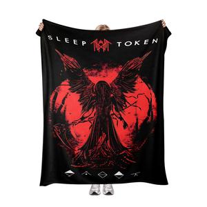 Print In USA, Sleep Token Pattern Flannel Blanket, Adult Blanket ,Soft Warm Throw Blanket, Air-conditioned Sofa Bedroom Dorm Couch Office Car Travel Home Blanket, Warm Nap Blanket for Men Women Adults Boys Girls, Birthday Mother's Day Fans Gifts