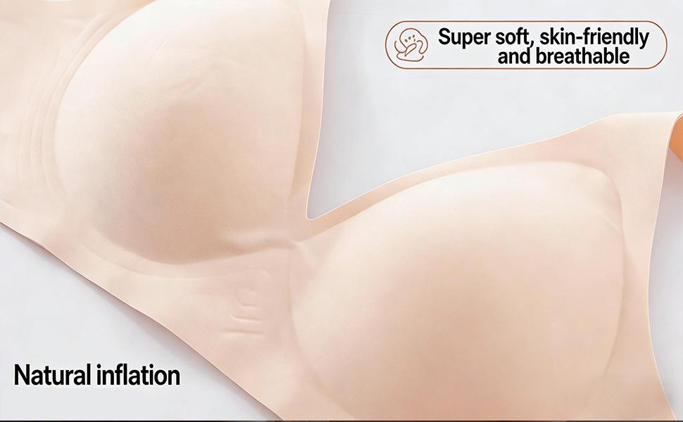 EssElegance  Bra with Seamless Back Smoothing & Posture Support. Features Backless Lift Technology and Wire-Free Push-Up Style. Unlined, Ultra-Breathable Comfort for Everyday, Livestream, & Formal Events. tshirt  approved zip front nonslip yoga