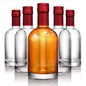 Stock Your Home Set of 12 Glass Whiskey Bottles with Corks, 375 mL Glass Bottles for Custom Infusions, 12 oz Empty Liquor Bottles for Alcohol, Limoncello, Coffee Syrups, Oil, and More