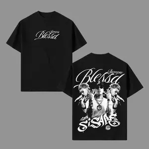 Blessd Siempre Blessd Si Sabe Graphic T-Shirt, Oversized Cotton Tee, Latin Trap Reggaeton Streetwear Shirt, Music Unisex Shirts  Menswear Casual