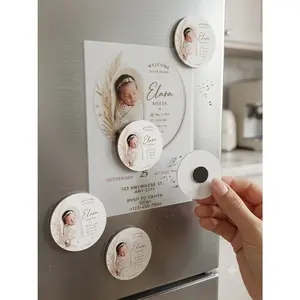 Boho Baby Birth Announcement & Invitation - Custom Vellum Keepsake Set