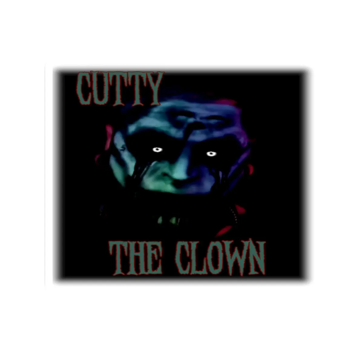 Cutty the Clown Kiss-Cut Stickers - Cutty the Clown Horror Vibe, Perfect for Halloween, Party Favors, Laptop Decor, Collectible Art