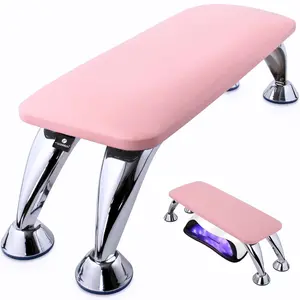 Arm Rest for Nails Tech - Non-Slip Nail Arm Rest, Detachable Hand Rest for Nails Tech, Nail Arm Rest for Nail Tech, Nail Hand Rest, Nail Rest Stand, Reposabrazos Para Manicura(Pink)