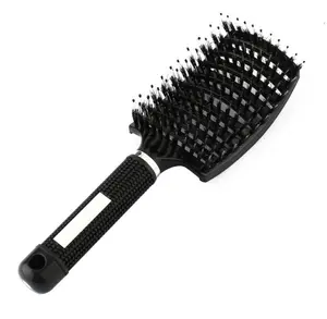 Detangling & Massage Hairbrush - Anti-Static, Curly & Wet Haircare,  Effortless Salon-Grade Styling, Heatless, Convenient Handle, Hair Comb