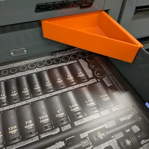 Tool Box Drawer Tray for USGeneral Series 3 ToolBox - 3D Printed Corner Tray for Organizing Loose Parts & Sockets - Lightweight & Durable Storage Solution