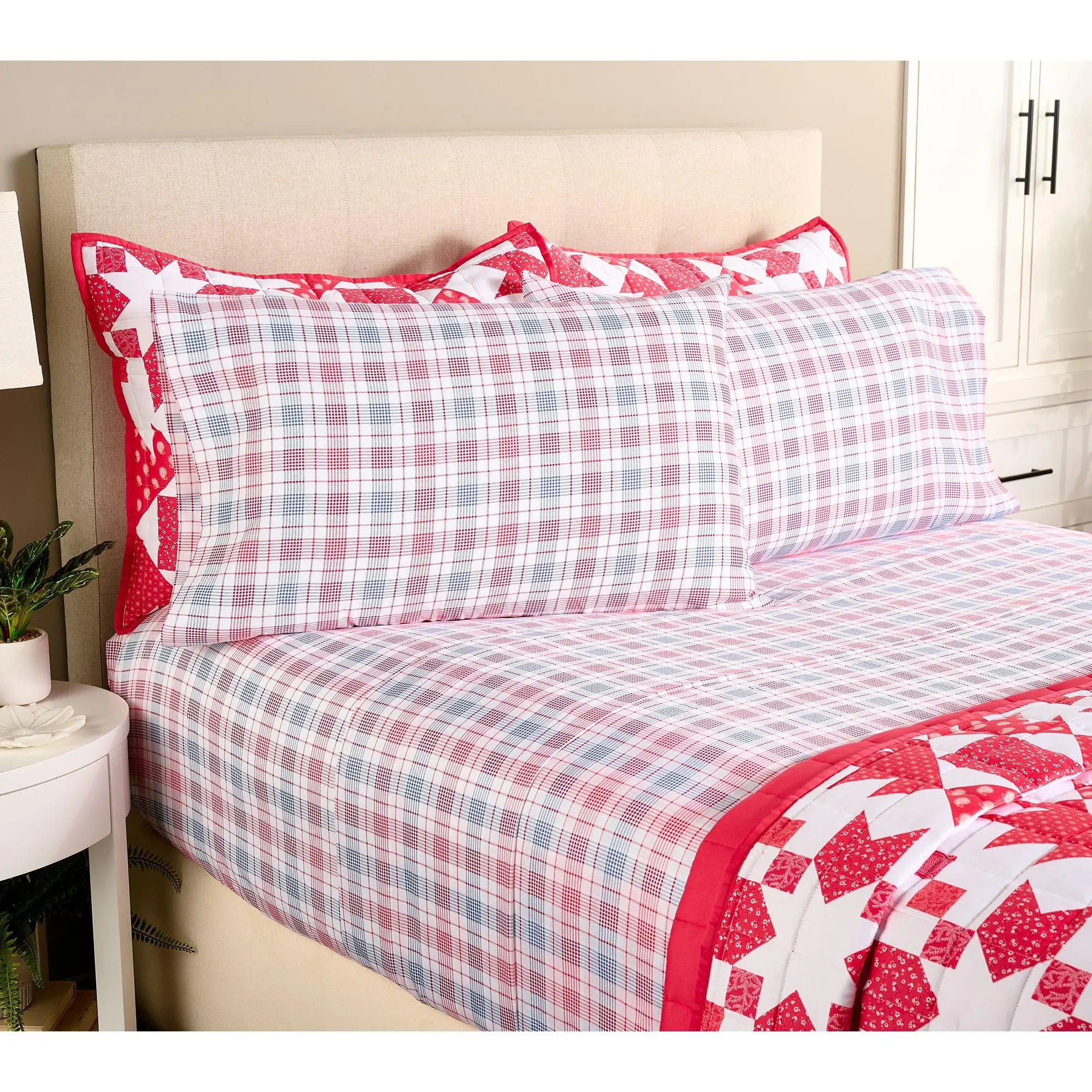 Martha Stewart 300TC Cotton Printed Sheet Set Full