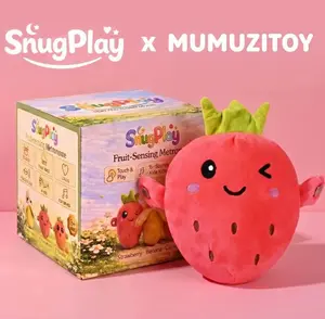 Interactive Music Plush Toy Set-Strawberry,Banana & Carrot (no battery)Electric Plush Toys forParent-ChildInteraction, Couples & Friends Prank Toy,Valentine's Day & Easter Party Fun Gift forKids & Adults
