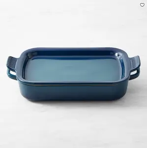 Le Creuset Stoneware Rectangular Baker with Platter Lid, 2 3/4 Qt.
