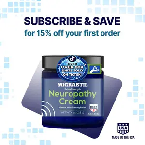 Migrastil Neuropathy Cream - Soothing Cream for Feet, Legs, Hands, Etc. Aloe Shea Butter Gentle Clove Moisturizing Body Care Daily