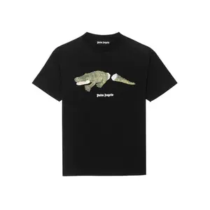 Palm Angels Crocodile Print T-shirt Black (men) by StockX