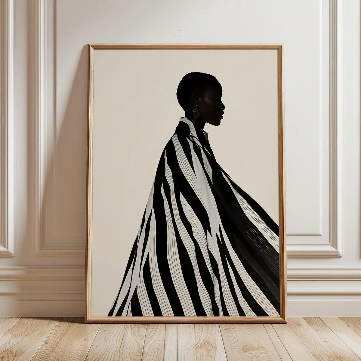 Unframed, Room Decor, African Art, Black Woman, Contemporary Artwork ,minimalist Print , Ethnic Print, Afrocentric Wall Decor, Abstract African Woman