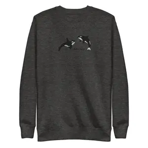 Killer Whale - Embroidered Orca Sweatshirt