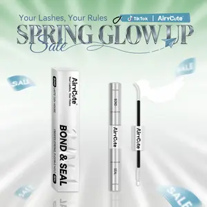 AiryCute Lash Bond Seal Remover | 2-IN-1 POWER DUO | Strong Hold, Waterproof & Remover-Safe for Flawless Lashes| AiryCute Lash Bond Seal Remover for Lash Clusters | Latex-Free Waterproof Long-Lasting for Sensitive Eyes Pool-proof Rainy Day Proof