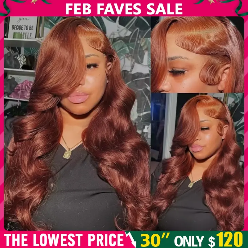 Highlight Ombre Lace Front Wig Human Hair 13x6 HD Honey  display picture 3