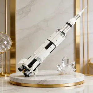 Rocket Assembly Model Kit, Ideal Gift for Teens, Thanksgiving Decoration, Space Ship Models, Building Blocks, Space Theme Toys, Building Block Set