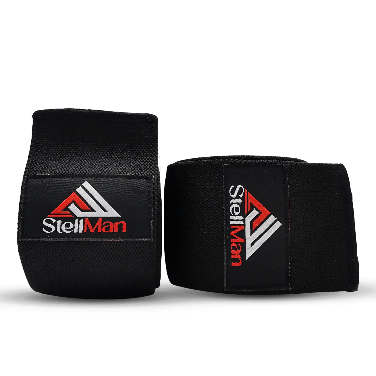 Stellman PowerSpiral Weight Lifting Knee Wraps with Spiral-Tension Weave High-Elastic Cotton Blend for Maximum Compression and Rebound