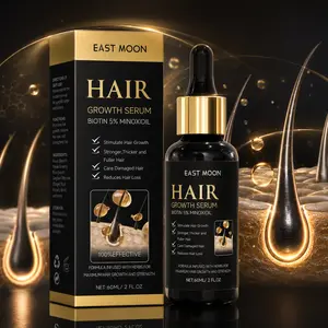 5% Minoxidil Hair Growth Serum with Biotin, Scalp Care Formula for Thinning Hair, Fuller-Looking Hair Support, 60ml