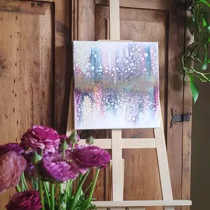 12x12 Abstract Canvas Painting by Cote Design Studio