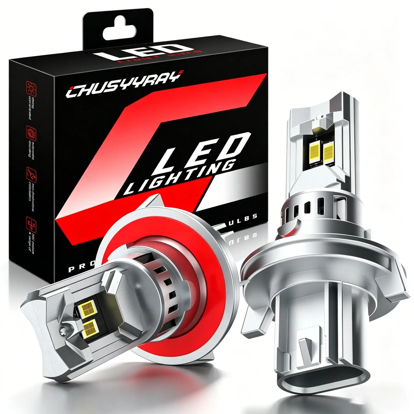 For Ford Focus 2008 2009 2010 2011 2X H13/9008 LED Headlight Bulbs Kit High Low Beam 6000K