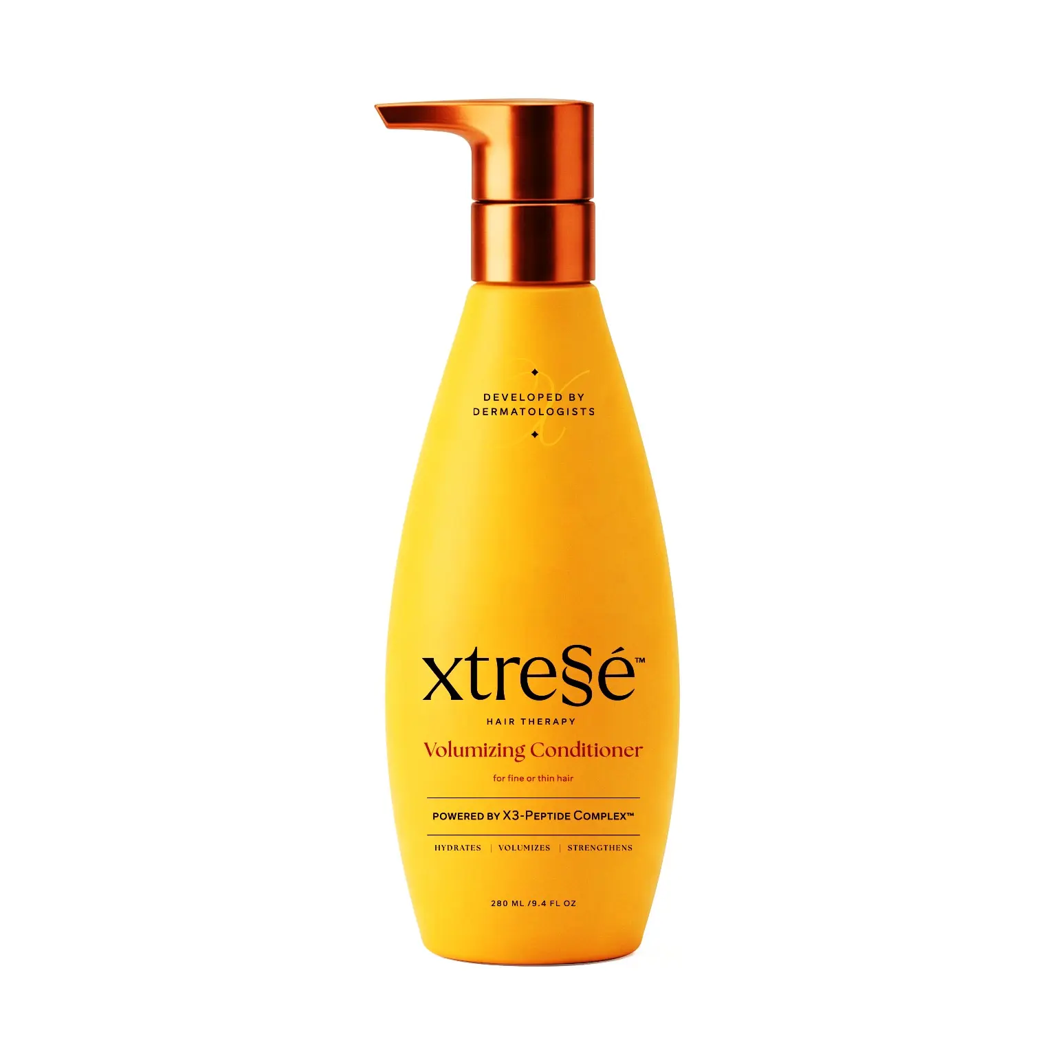 Xtressé Volumizing Conditioner for Fine or Thin Hair | Powered by X3-Peptide Complex | Hydrates, Volumizes & Strengthens | 280ml