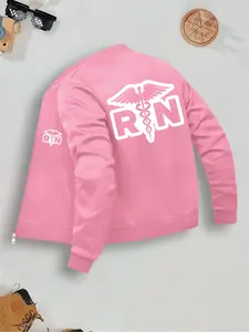 Nurse Theme Women's Fashion Casual Jacket, Fall & Winter Outerwear, Simple Design, Daily Wear Perfect, Female Clothing Series