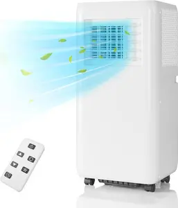 Gaomon 10000BTU Portable Type Air Conditioner - 3-in-1 Compact Mini Standing AC Unit with Remote Control, Digital Display, Fast Cooling, Dehumidification, Fan Functions, Cools Up to 400 Sq.ft, Indoor White Aircon