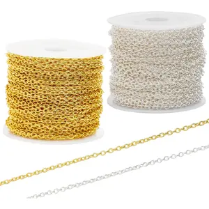 60  Metal Iron  Chains 2 mm Bulk  and  Necklace Link Chains for  Making ( and )