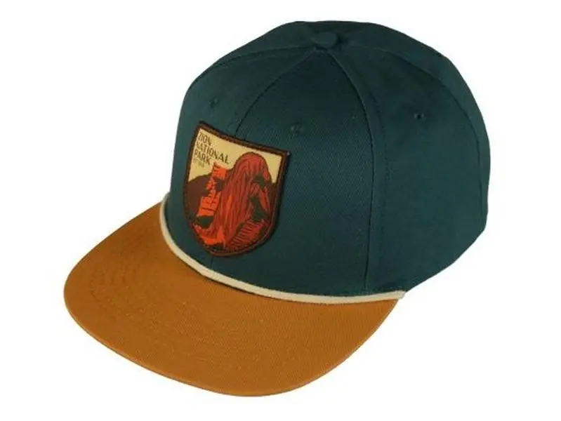 Sendero Provisions Co. Zion National Park Rope Snapback Hat - Trendy, Unisex Names, Adjustable Straps, Green/Brown, Trendy Hat, Adjustable Straps Hats