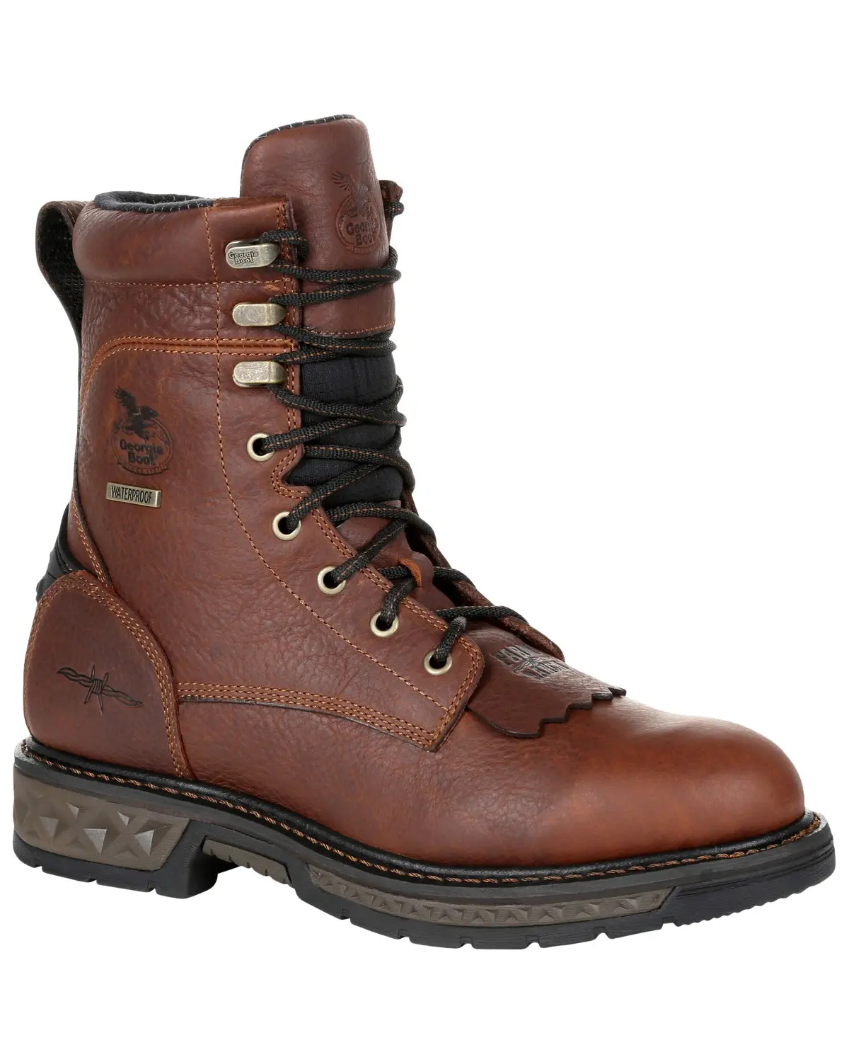 Georgia Boot Men's Men'S Carbo-Tec Lt Waterproof Lacer Work Soft Toe - Gb00309