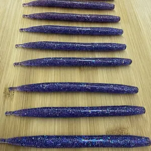 Lucki Baits 5” Senko purple 10 Pack