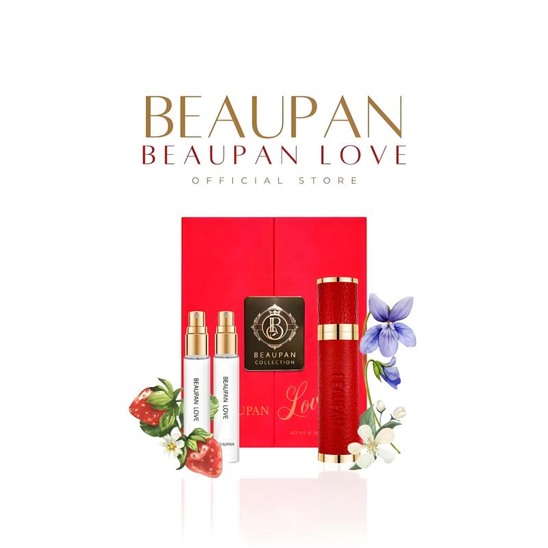 Beaupan Love Long Lasting EDP for Women 30ml - Long-lasting fragrance, Strawberry, Jasmine and Sandalwood notes, Travel size , Strawberry scent Vanilla Perfumes