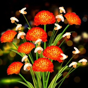 EVEDIOR 4-Pack Solar Landscape Path Lights with Leaf Honeycomb & Baby Bee Decorations Outdoor Waterproof Garden Lights for Patio Yard Garden Decoration Ideal Gifts for Moms Independence Day