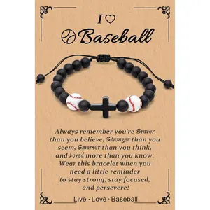Gifts for Teen, Basketball Soccer Baseball Bracelet Gifts, Players Team Son Grandson Nephew Friend, Graduation Birthday Gifts for Teen