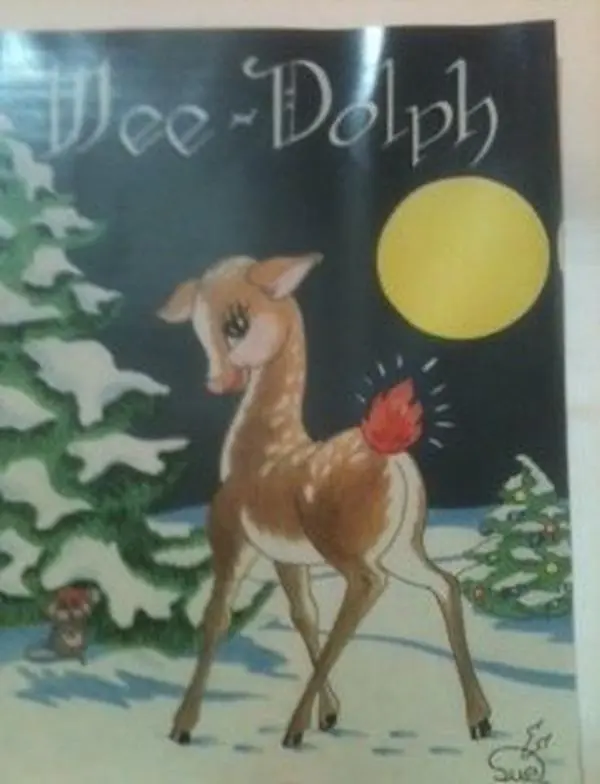 USED-Wee-Dolph the Tiniest Reindeer (Book and Audio Cassette tape) with sheet music (Includes songs and narration of the story.) (Unknown)