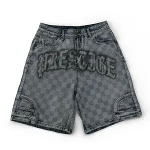 Prestige Collection Checkerboard Denim Jorts