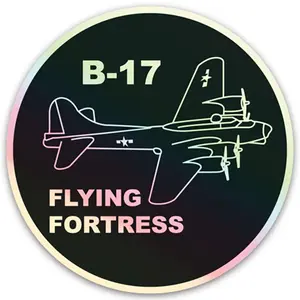 B-17 Flying Fortress Holographic Sticker
