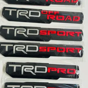 Set of 2 TRD Off Road Sport Pro Emblem Decal Self adhesive Badge Stickers for Sport Pro SR5 V6 4X4 Truck