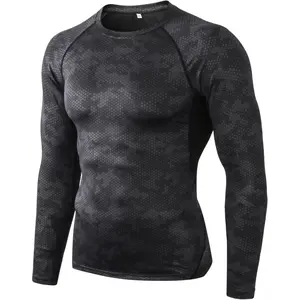 Compression Shirt Men 3 Pack Long Sleeve Base Layer Workout Mock Neck Shirts 4-Way Stretch Moisture-Wicking Tops
