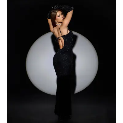 selena quintanilla black dress Quince Dresss 0804-30offsummer Cute Black Dress - Color:Deep Violet