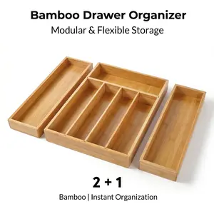 Bamboo 3-Tier Spice Rack, Step Shelf Organizer for Kitchen, Countertop, Cabinet & Office