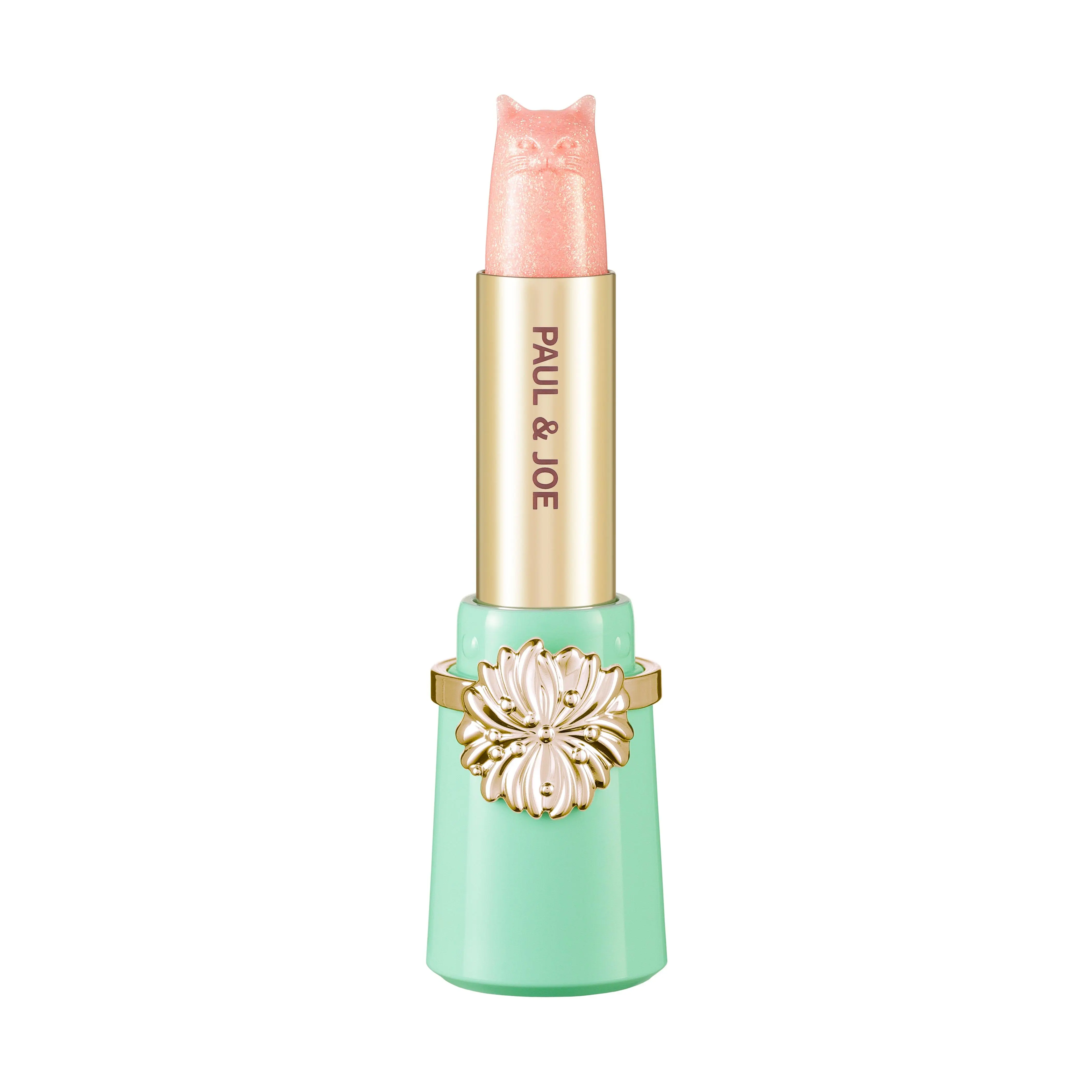 Paul & Joe Pearl Lipstick (Refill), Case Sold Separately, Cat-Shaped Glossy Light Pink Lipstick, Moisturizing Lip Care with Shea Butter and Jojoba Oil Lipgloss Makeup
