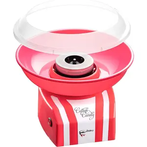 Cotton Candy Machine - Bright, Colorful Style- Makes Hard and Sugar Free Candy, Sugar Floss, Homemade Sweets for Birthday Parties - Includes 10 Cones & Scooper