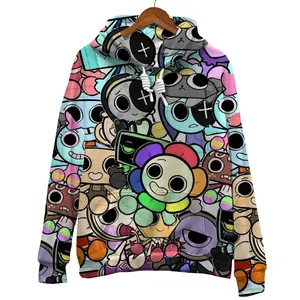 Dandy's World Pullover Hoodie, Characters Dandys World 3D Hoodie, Trendy Hoodie, Game Lovers Gift