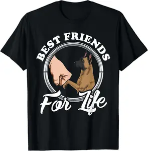100% Cotton Belgian Malinois Dog Design Funny Belgian Malinois Men Women Kids T-Shirt