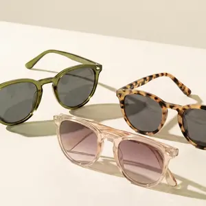 New Horizons Vintage Round Polarized Anti-UV Circle Women's Sunglasses, Tortoise-Transparent Pink Champagne UV400 Lenses, Lightweight Classic Shades for Daily Driving, Mother's Day Gift, Summer Vibes, Anti-Uv Women's Sunglasses