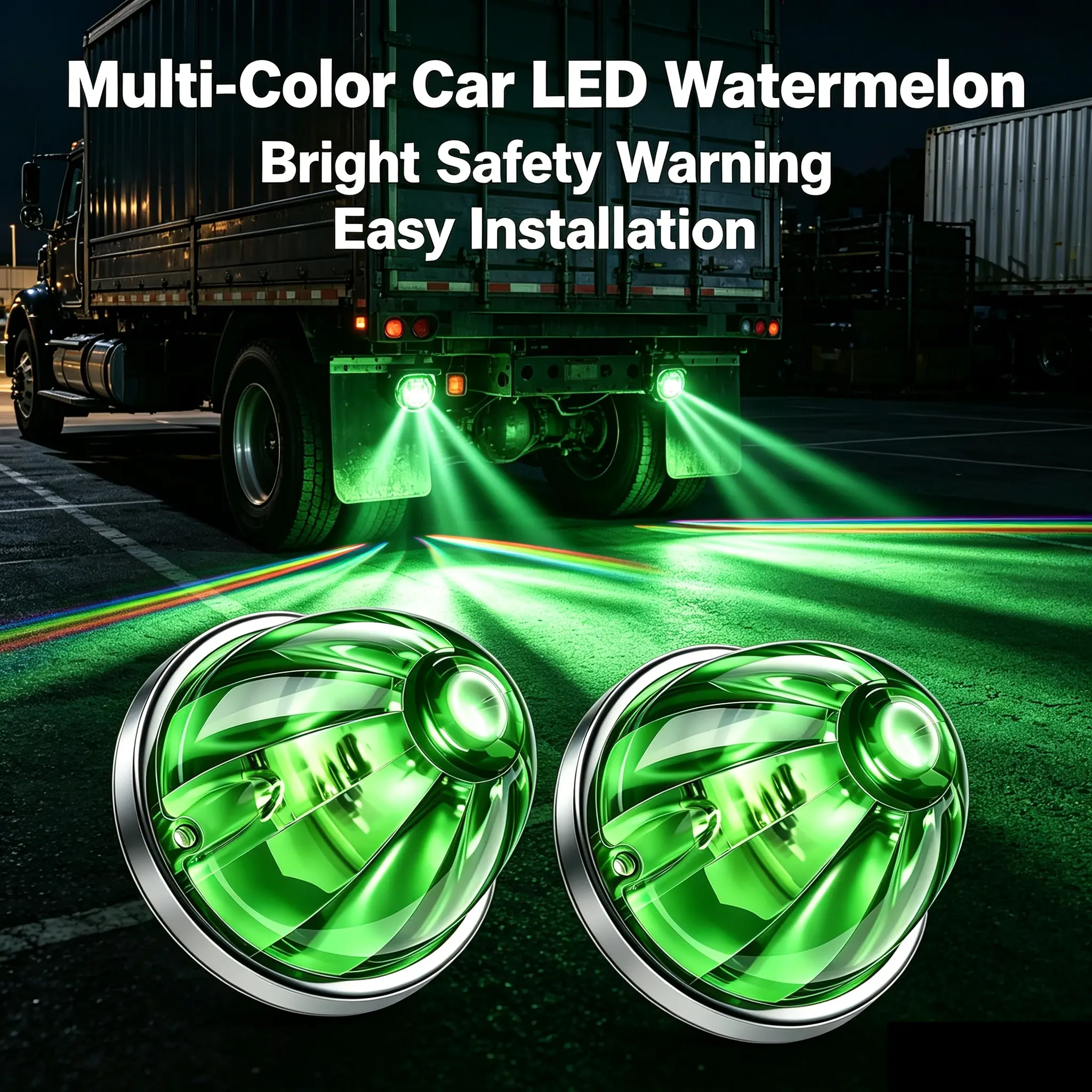 Multi-Color Car LED Watermelon Marker Light,Truck Stuff Side Marker Lights, Turn Signal Indicators Clearance Lights, Waterproof for Cars Trucks Trailers Pickup RV