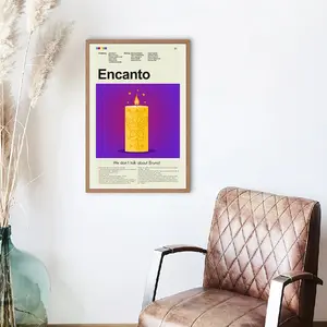 Encanto The Family Madrigal Candle Poster, Vintage Poster, Retro Poster, Midcentury Art, Mid-Century Modern Halloween Poster