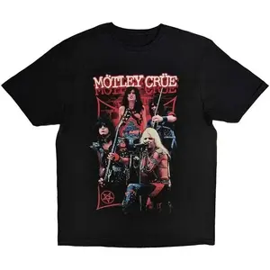 [SALE UP TO 30%] Motley Crue Live Montage Red T-shirt Size S to 5XL, Unisex Shirt Made Using 100% US Cotton, Design & Printed In The USA