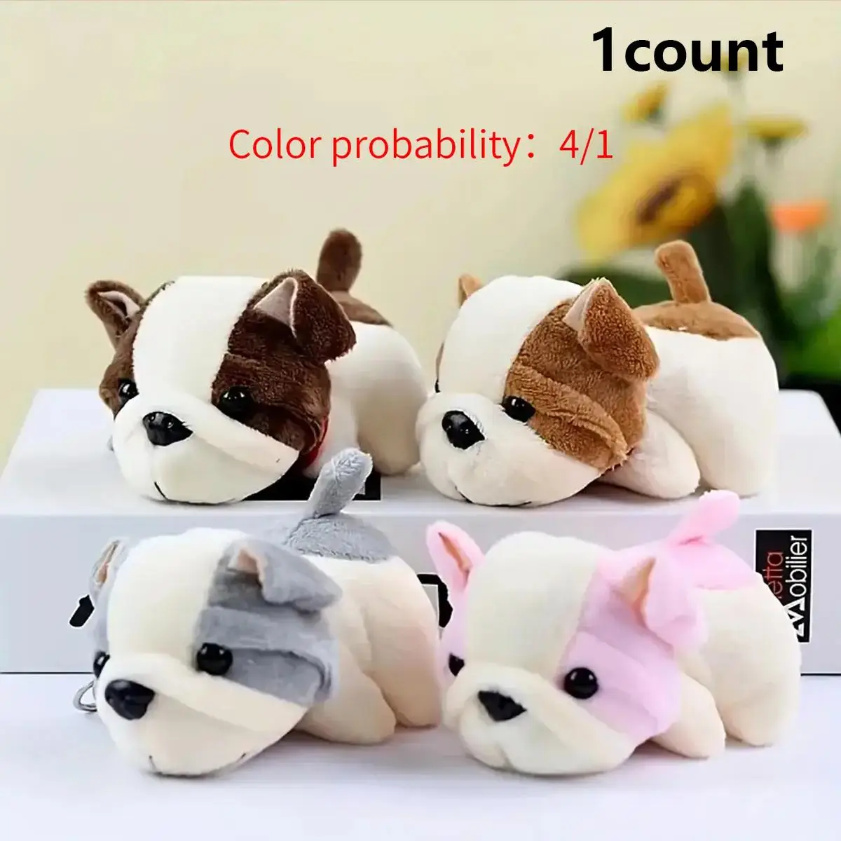 Random Colored Dog Shaped Pet Mini Toy, Pet Chew Toy, Cute Pet Teething Toy