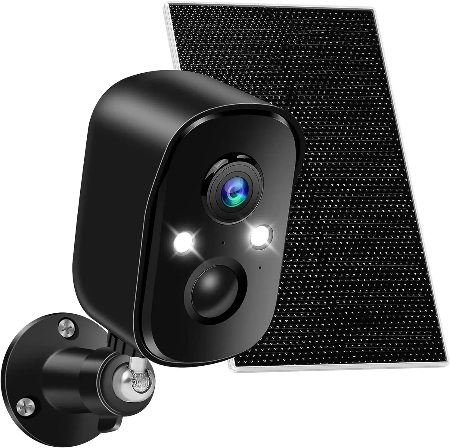 VicoSafe CG8 Black Solar Wireless Security Camera - Full HD WiFi Camera, Solar Powered, 360° Rotation, IP65 Waterproof, Compatible with Vicohome App